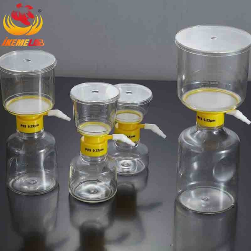 一次性真空式过滤器150ml-1000ml0.22m0.45玻璃塑料真空过滤器