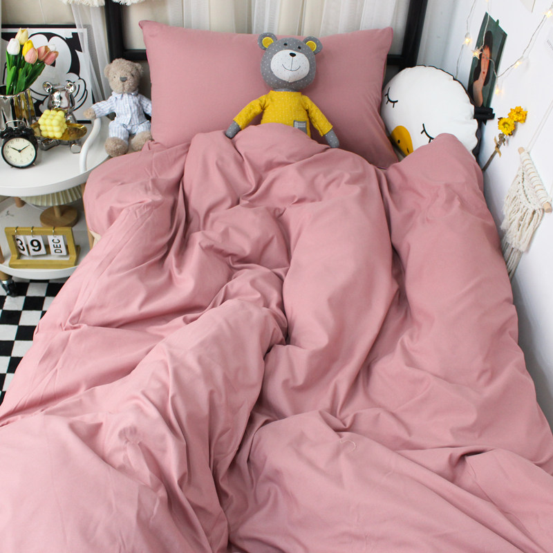 女生宿舍被套单件上下铺粉色被单三件套4被罩150x200x230非纯全棉