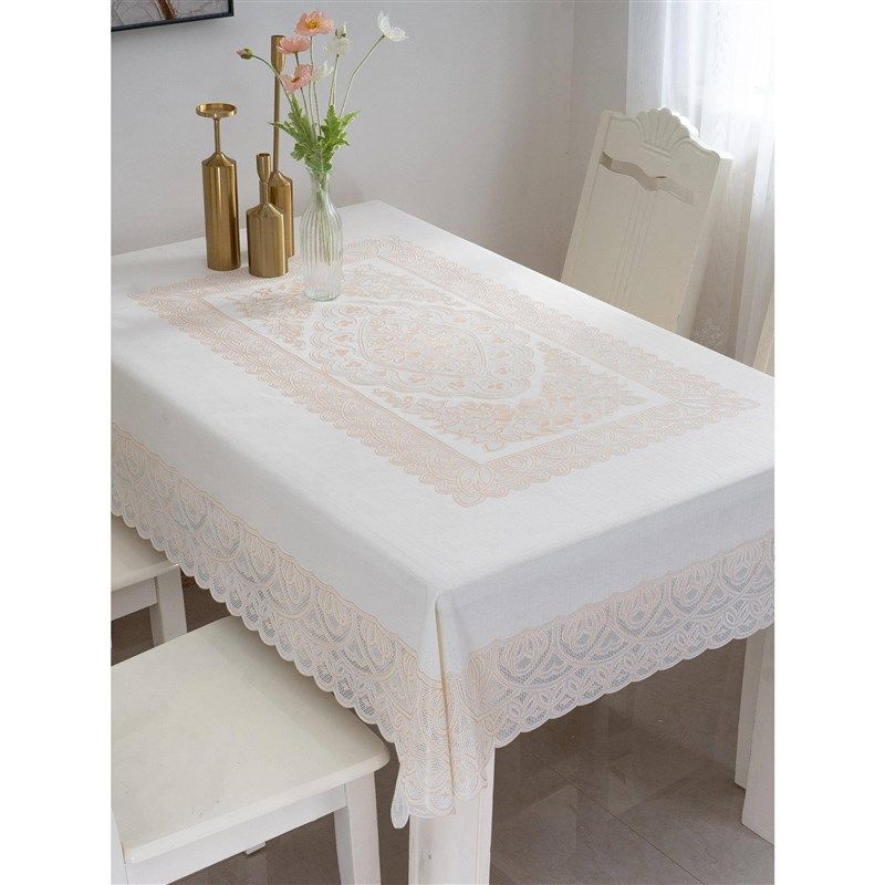 桌布日系pvc餐桌布防水防油台布免洗防滑蕾丝长方形塑料茶几桌布,居家布艺,桌布,淘宝优惠券,粉丝福利购,淘宝优惠卷