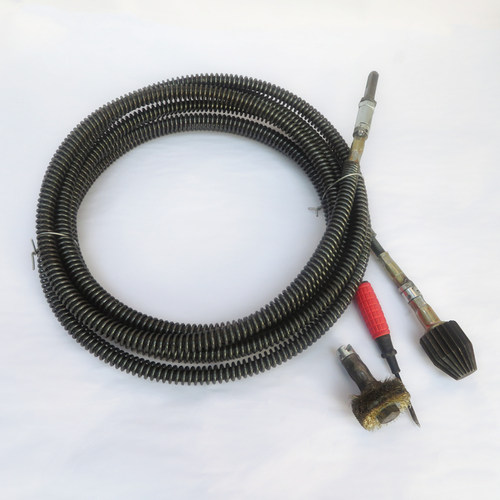 电锤电钻疏通锅炉烟风管堵塞换热器管道疏通钢丝锅炉机疏通工具