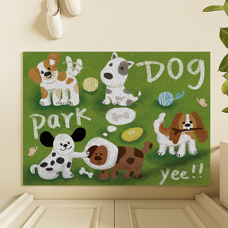 入户地垫裁剪丝圈门垫进门玄关家用垫子防滑地毯新潮动物可爱卡通