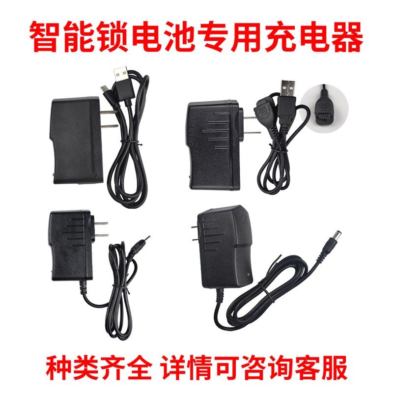 智能锁电池专用充电器 8.4V1A多种接口电池充电支持定做各种插头