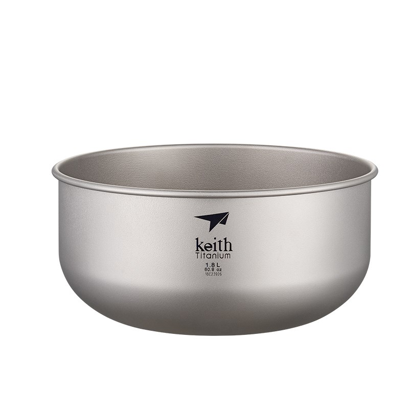 keith铠斯钛碗纯钛饭碗大碗泡面碗大号家用面碗汤碗沙拉碗沙拉盘