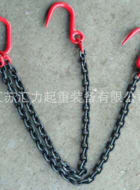 双钩链条索具5t1m 2腿链条吊具5t1.5m 2叉起重吊链