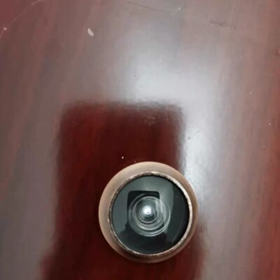 防撬广角老式二合一门镜通用防盗门门上防盗器监控堵孔门铃高清