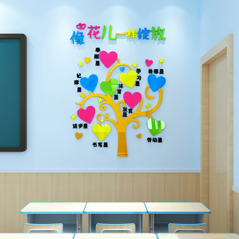 学校班级之星每周评比激励文字标语展示教室励志墙贴画3d立体布置,家居饰品,软装墙贴,淘宝优惠券,粉丝福利购,淘宝优惠卷