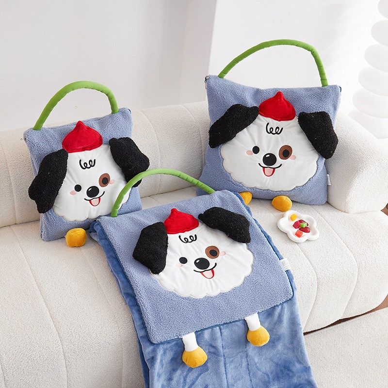 两用抱枕毯四季通用可爱加厚二合车载靠垫背办公室午睡可折叠毛毯,居家布艺,抱枕被,淘宝优惠券,粉丝福利购,淘宝优惠卷