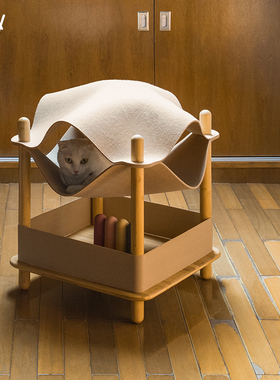 PIY/拼爱玩毡毡包猫窝四季通用易清理猫爬架可拆洗用品猫架子大号