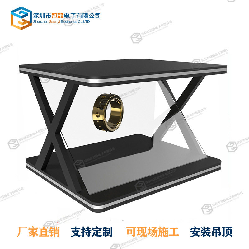 19寸180度3d全息投影展示柜裸眼3d幻影成像展柜贵金属全息展示柜