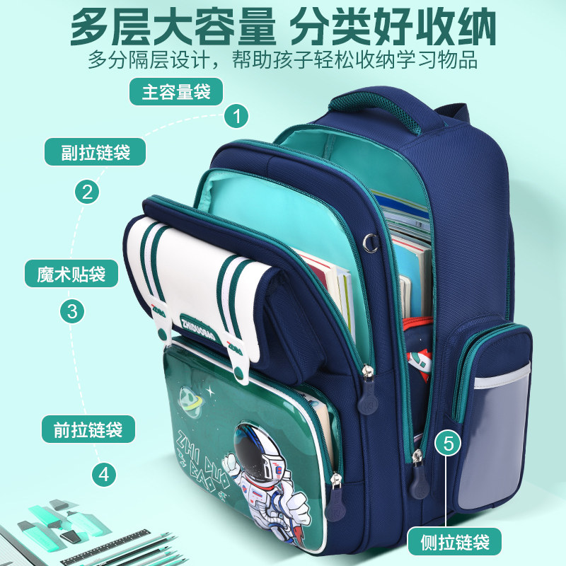 2023新款书包男孩小学超一二三生六年纪男童到轻减负儿童护脊男生