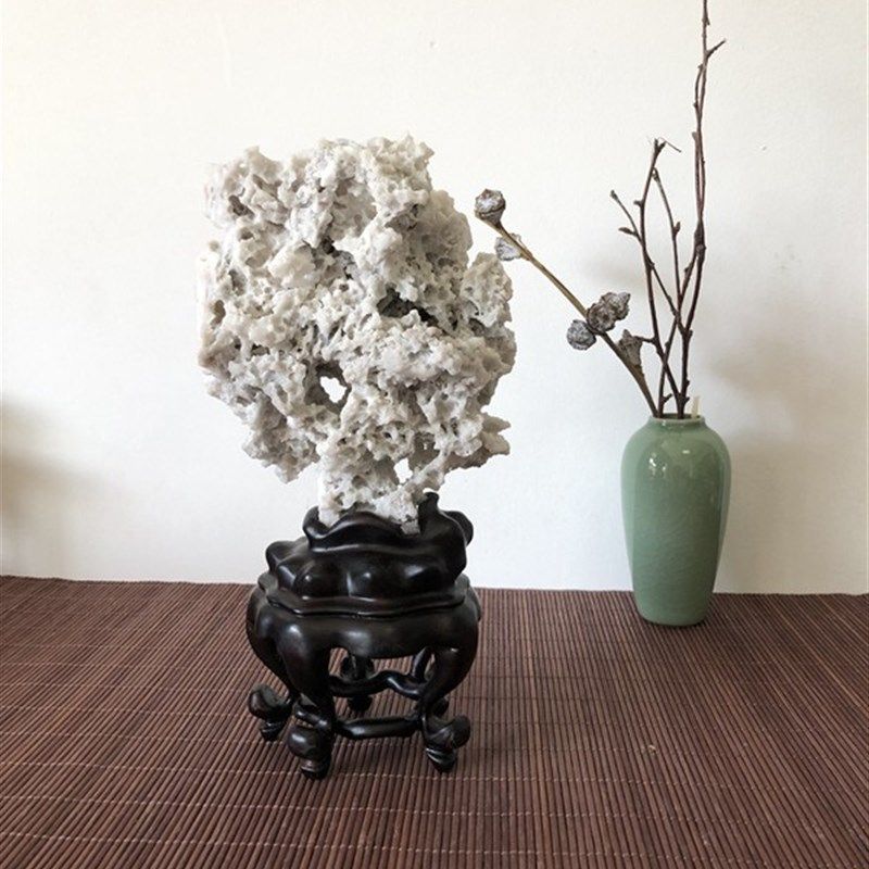 昆石摆件太湖石景璧石玲珑石茶桌居件画室美学家摆装饰盆灵假山