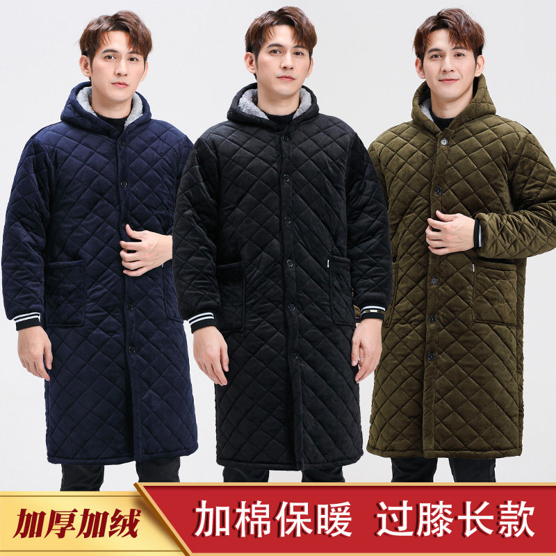 冬季新款加厚加绒保暖罩衣男女加长款工作服大人棉衣外套过膝大褂,家庭/个人清洁工具,围裙,淘宝优惠券,粉丝福利购,淘宝优惠卷