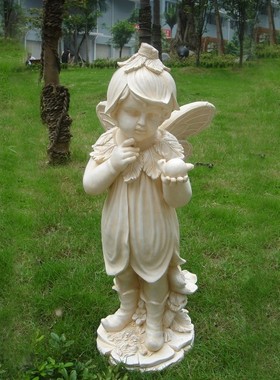 客厅摆件家居饰品欧式人物雕像塑像工艺品站立花仙子庭院花园摆设