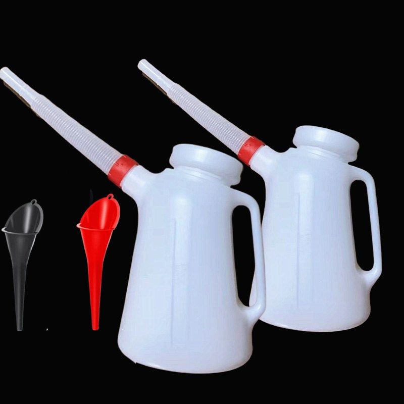 5升加厚带刻度塑料机油壶加油壶注油器汽修机油手动加机油油壶