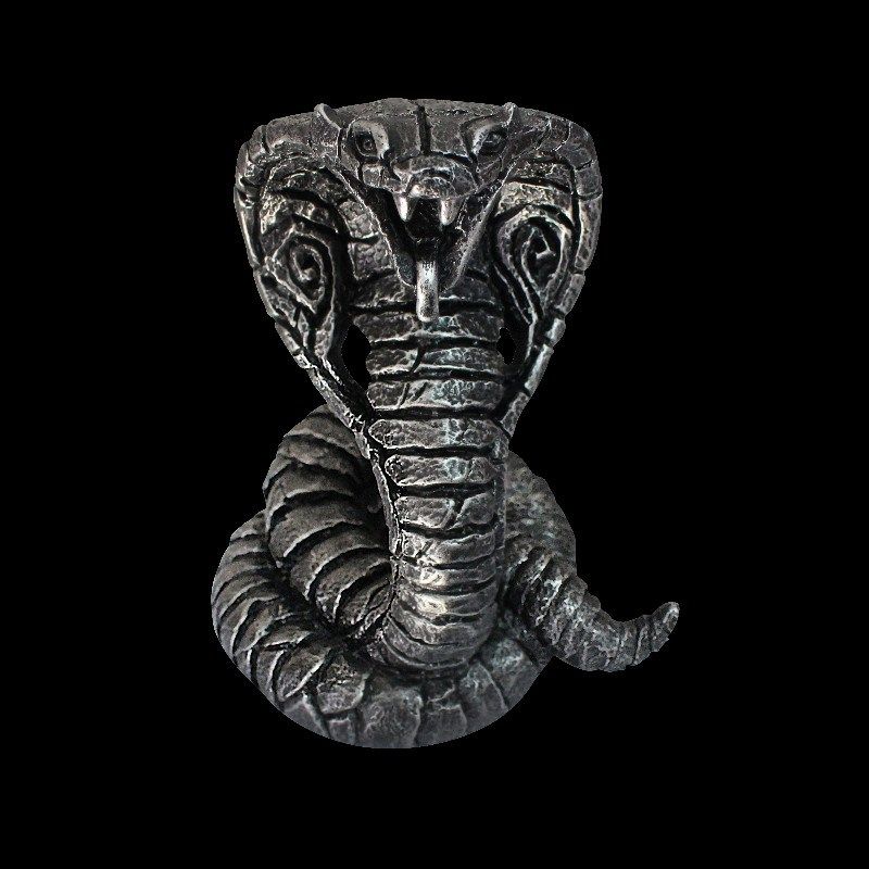 眼镜蛇摆件吉祥物十二生肖蛇年家居客厅玄关装饰品树脂工艺品