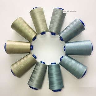 涤纶402高速宝塔线豆灰色手工缝纫针线豆绿色缝纫线浅绿色标准缝