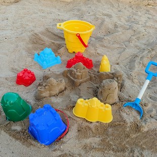 大号沙滩城堡桶海边赶海玩具套装幼儿园沙池玩沙挖沙工具沙堡模具