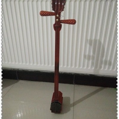 一帆民乐 试听音质 精品紫檀越调  坠琴紫檀曲胡 整体琴杆 非粘接