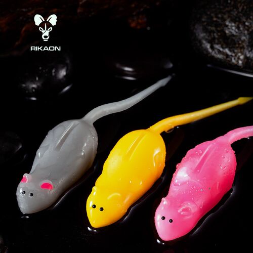 RIKAON野犬JERKY JERRY杰利鼠路亚软饵鼠形浮水假饵4.5寸鲈鱼钓饵