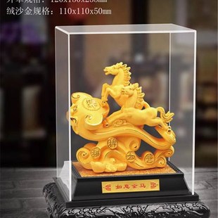 绒沙金马 马到成功镀金金马生肖马摆件商务保险银行会销工艺礼品