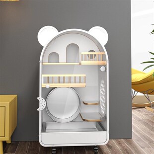 贝宠优品龙猫柜笼实木龙猫豪华专用笼子防咬宠物相亲别墅接受定制