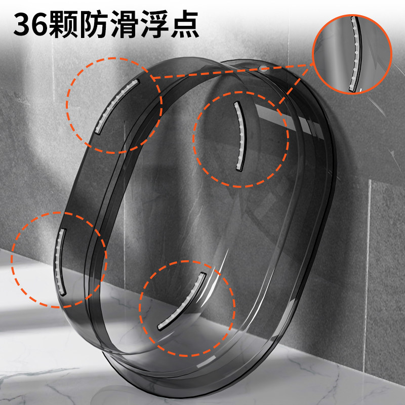 洗衣盆透明塑料盆子家用带搓衣板一体加厚特大号泡脚加深洗澡盆