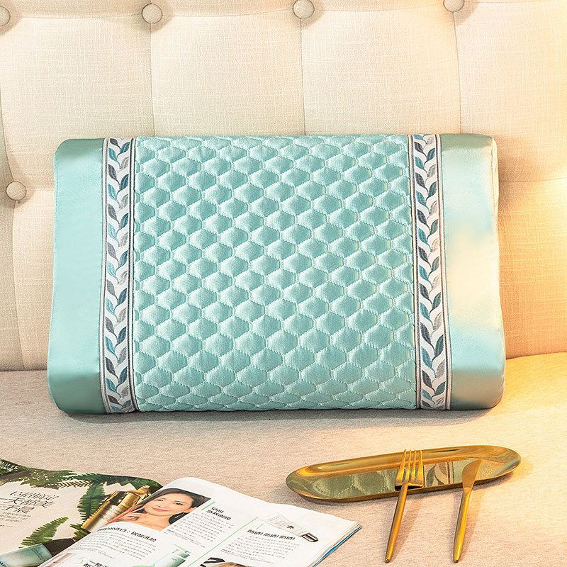 防油头乳胶枕套一对60x40大人50x30防水橡胶记忆枕头套单个5535