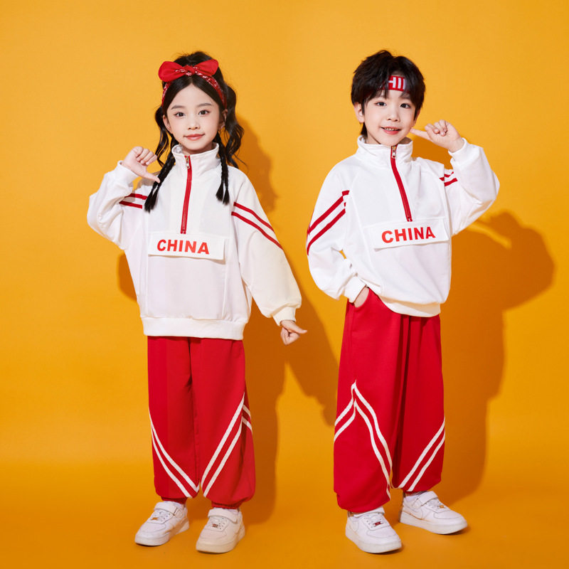 2026新款儿童啦啦队演出服秋冬季运动会服装小学生班服开幕式入场