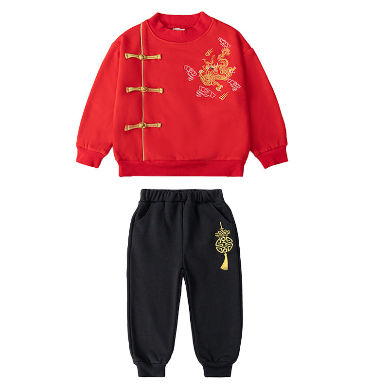 2026新款男女童加绒中国风卫衣套装秋冬季儿童唐装表演服兄妹,童装/婴儿装/亲子装,汉服,淘宝优惠券,粉丝福利购,淘宝优惠卷