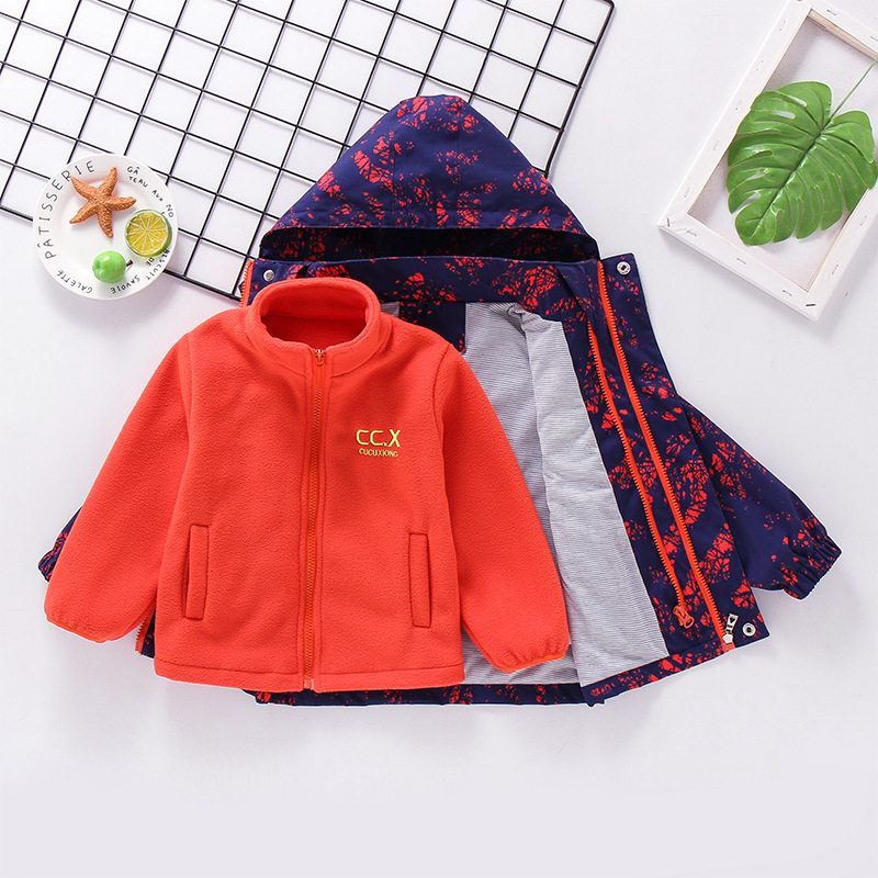 2025新款男童外套秋款中大童秋冬季儿童防雨冲锋衣三合一可拆,童装/婴儿装/亲子装,儿童冲锋衣,淘宝优惠券,粉丝福利购,淘宝优惠卷