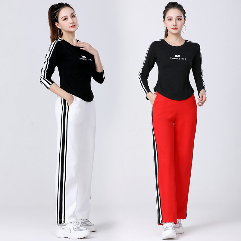 2026新款广场舞服装秋季套装运动休闲时尚跳舞两件套舞蹈服团队演