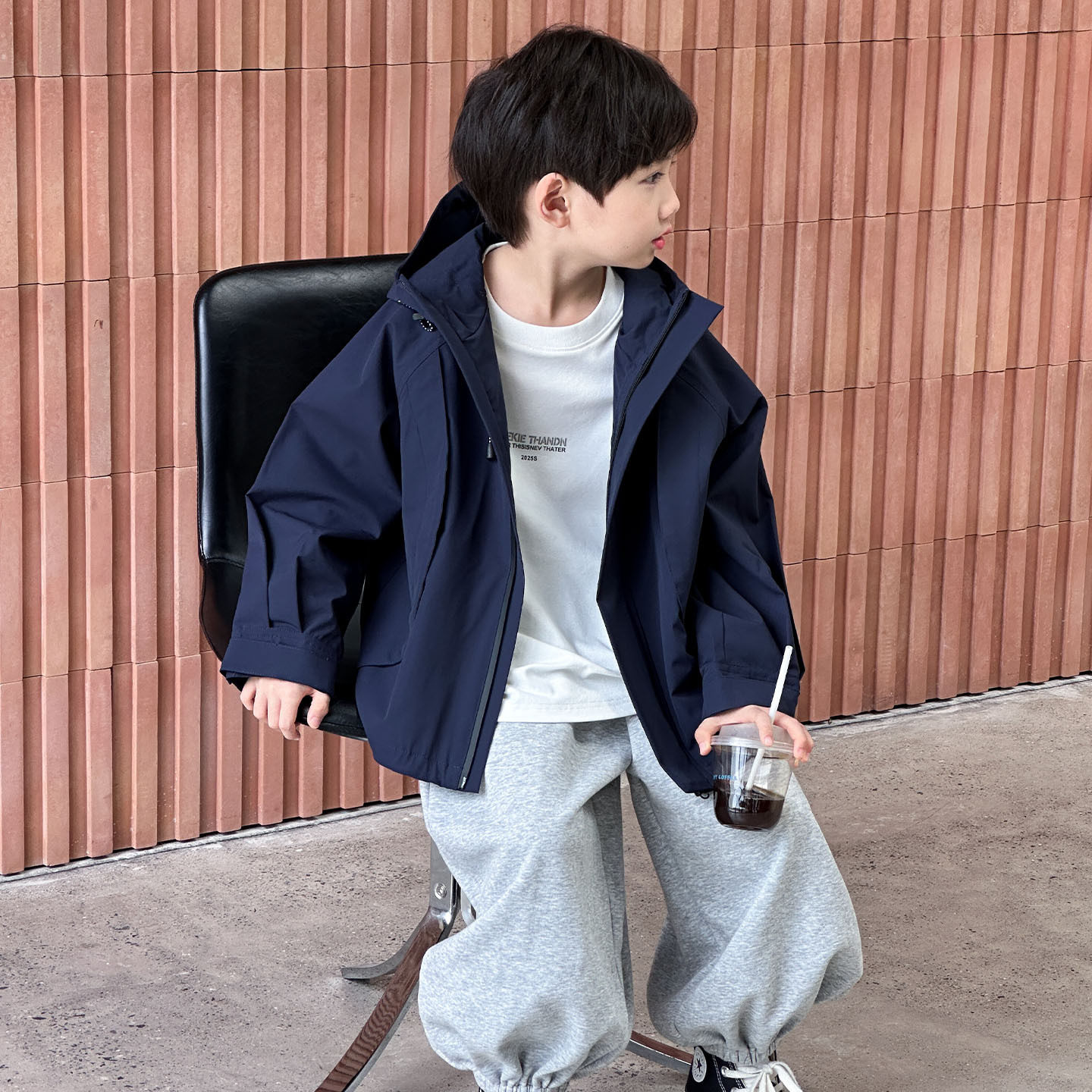 2025新款童装男童外套儿童连帽冲锋衣春秋款大童户外防风防水,童装/婴儿装/亲子装,儿童冲锋衣,淘宝优惠券,粉丝福利购,淘宝优惠卷