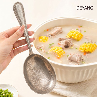 德扬食品级纯钛无涂层抑菌公勺