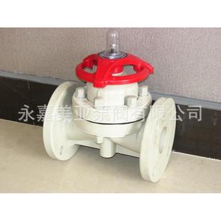 G41F塑料隔膜阀FRPPUPVCPVDF塑料法兰隔膜阀