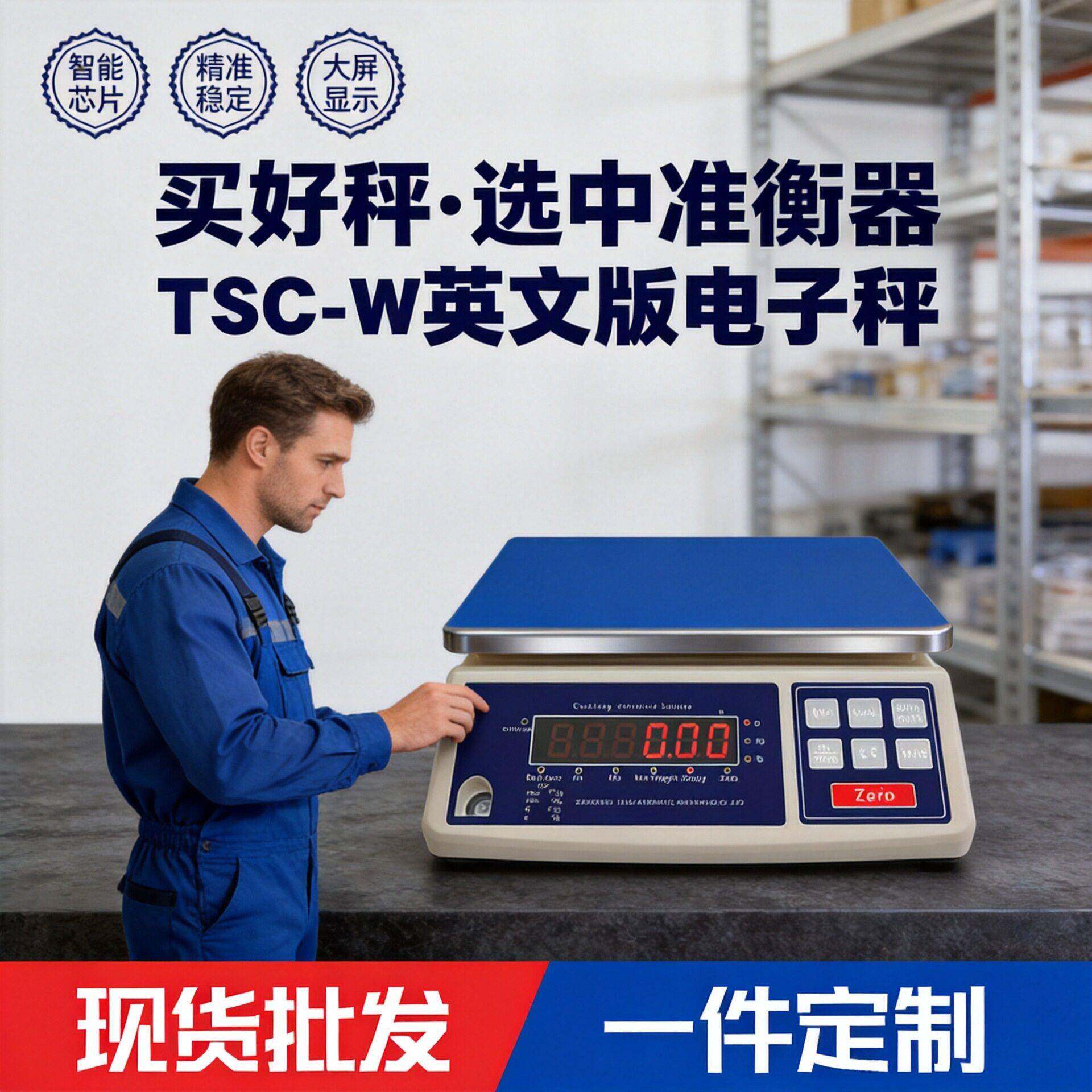 外贸跨境出口110V/240V英文版电子秤电子称精度0kg精准重工业