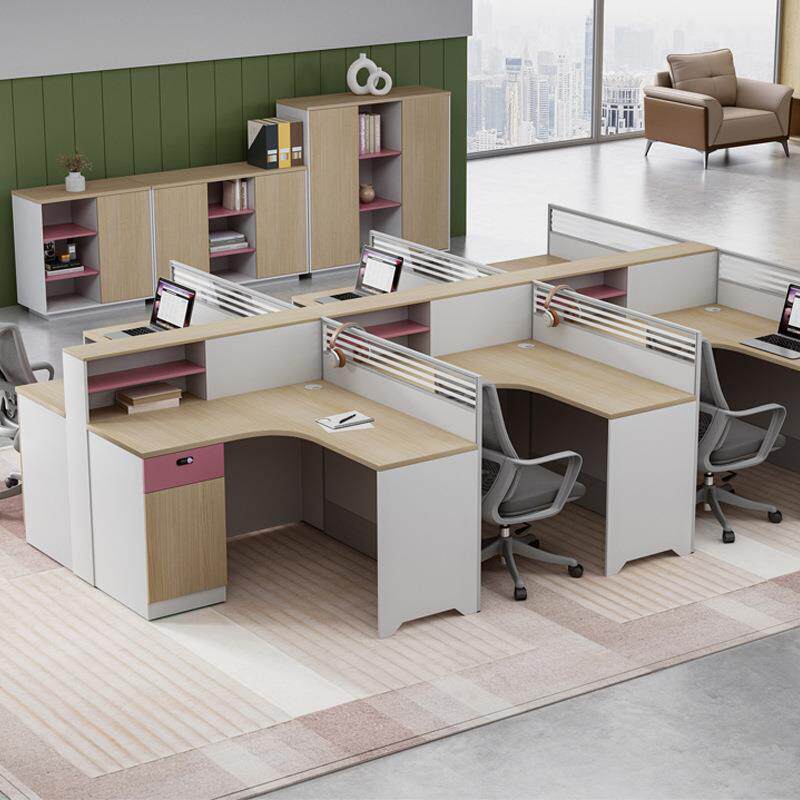 职员桌办公桌组合简约屏风卡座员工位电脑桌F型两人位