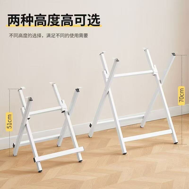可折叠桌脚架餐桌架桌子腿支架铁桌架长方形四方圆桌小方桌折叠腿
