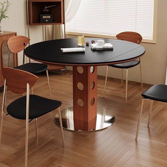 岩板餐桌小户型家用可伸缩餐桌方圆两用复古风折叠吃饭桌子椅子,模玩/动漫/周边/娃圈三坑/桌游,模型制作工具/辅料耗材,淘宝优惠券,粉丝福利购,淘宝优惠卷