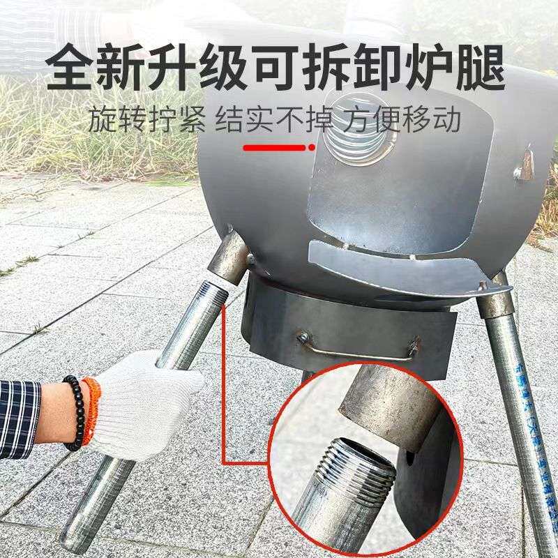 烧柴火的炉灶新式农村家用节能环保移动地锅灶台户外加厚材火炉子