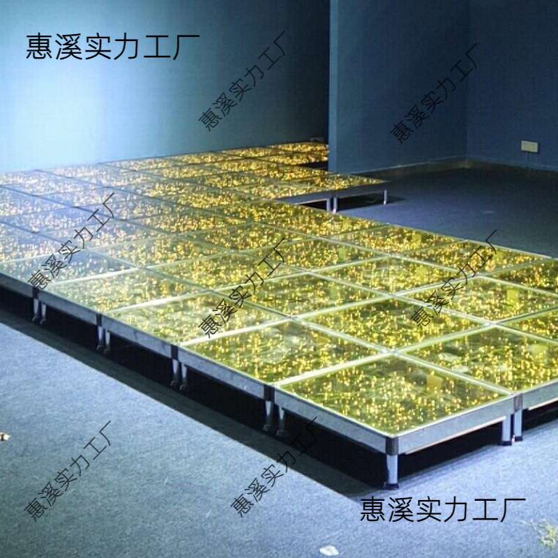婚庆星光大道舞台婚礼t台走绣舞台灯丝玻璃舞台新款婚庆道具