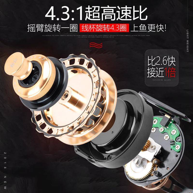 数显筏钓轮磁力缓降器一键缓降微铅筏钓轮自动桥钓筏轮