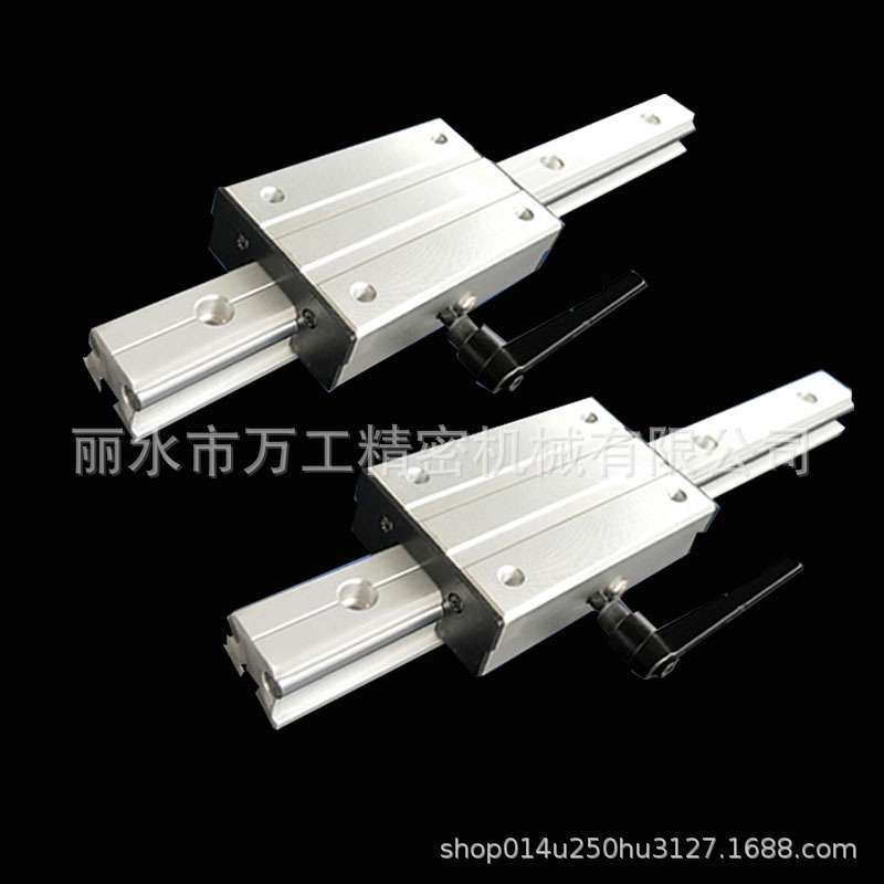 LGD12外置外夹式双轴心导轨高速滚轮低音滑块直线数控切割机导轨