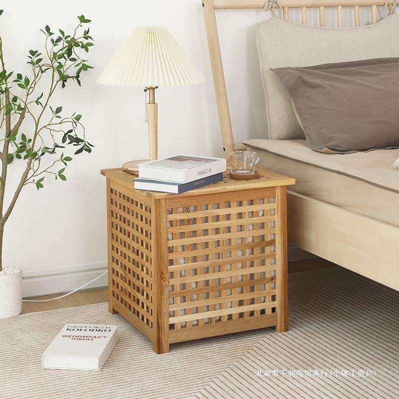 北欧风实木卧室床头柜实木网格收纳箱复古茶几沙发边几可坐储物箱,模玩/动漫/周边/娃圈三坑/桌游,模型制作工具/辅料耗材,淘宝优惠券,粉丝福利购,淘宝优惠卷