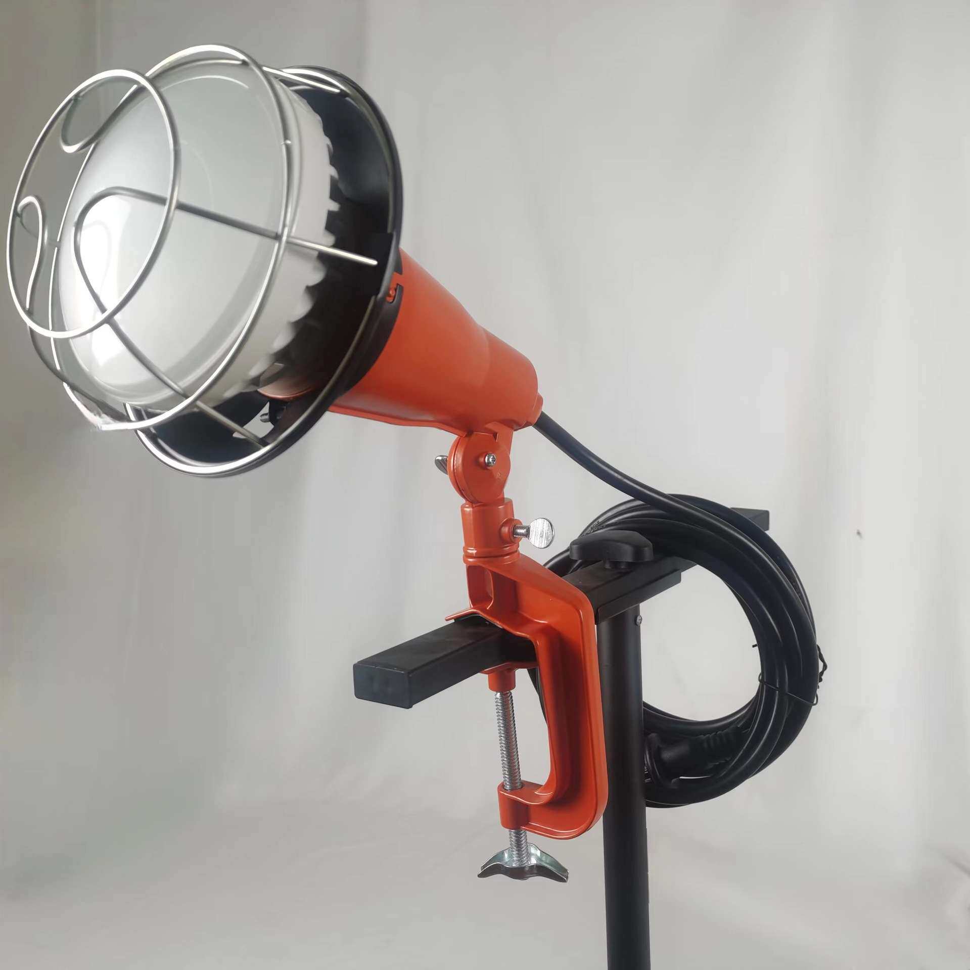 浙江韦德照明 供应灯丝灯泡投光器18W夹具作业灯LED工地投射灯