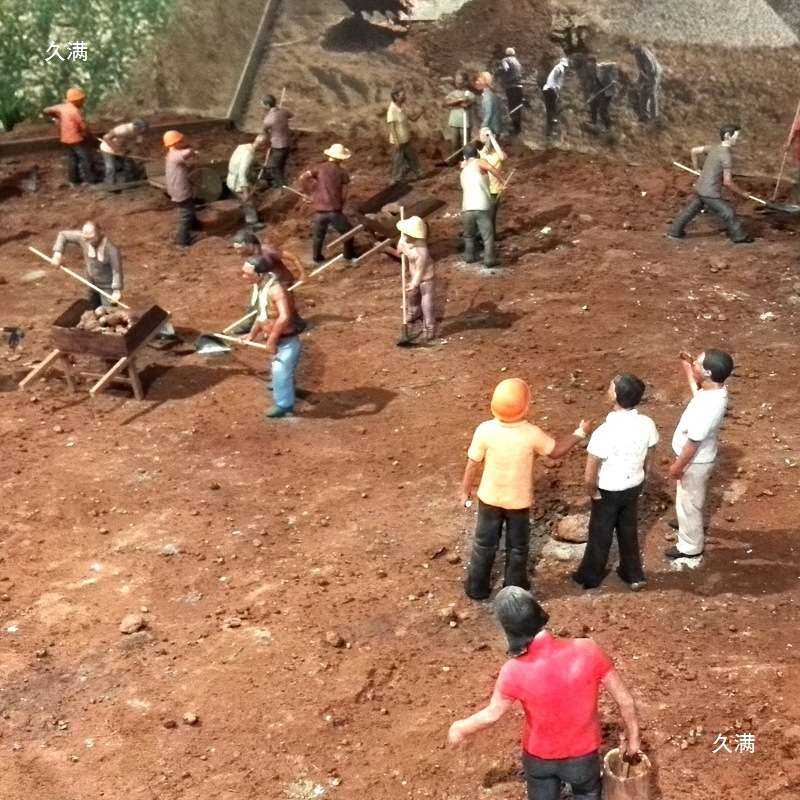 微缩景观场景复原彩塑小人博物馆泥人泥塑彩绘雕塑 软陶 道具