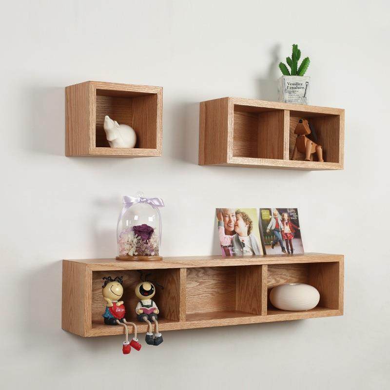 墙上置物架实木搁板挂墙架子卧室客厅墙壁装饰创意书架收纳隔板,模玩/动漫/周边/娃圈三坑/桌游,模型制作工具/辅料耗材,淘宝优惠券,粉丝福利购,淘宝优惠卷