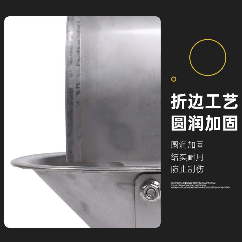 小猪用防粪饮水盆不锈钢材质加厚款猪用防污饮水器大猪仔猪喝水槽
