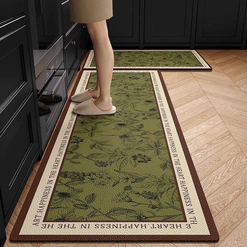 厨房地垫防滑防油可擦免洗专用脚垫防水耐脏家用皮革pvc地毯整铺,住宅家具,皮革,淘宝优惠券,粉丝福利购,淘宝优惠卷