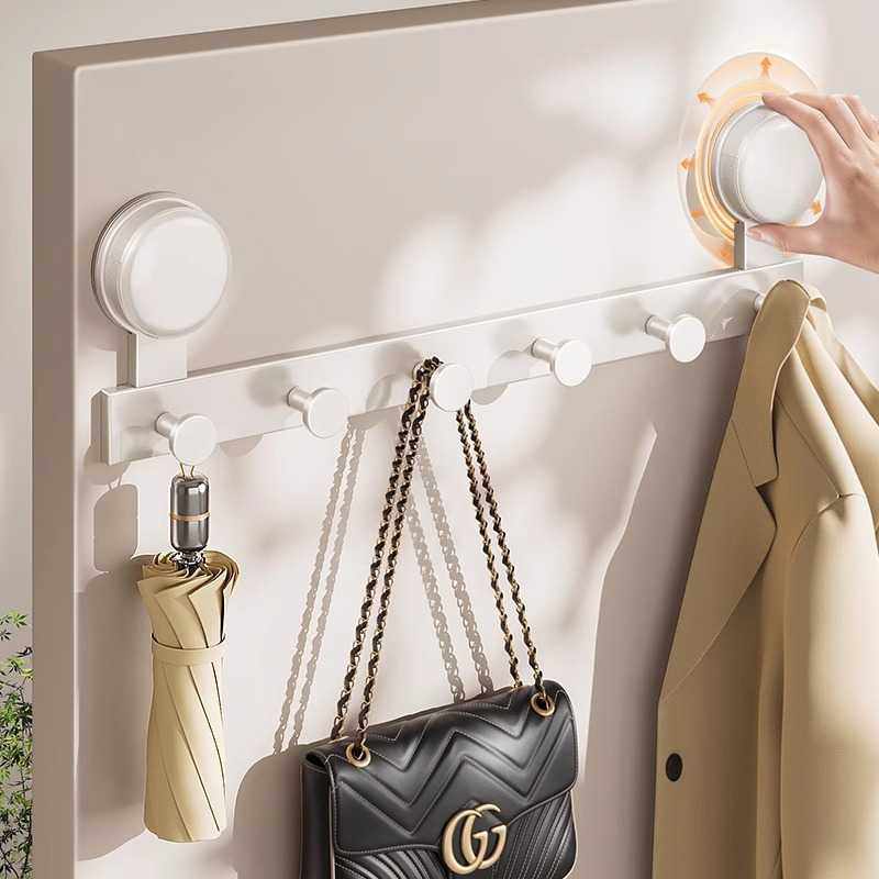 门后挂衣架墙上壁挂免打孔吸盘挂钩强力承重厨房卫生间收纳粘钩子,收纳整理,挂钩/粘钩,淘宝优惠券,粉丝福利购,淘宝优惠卷