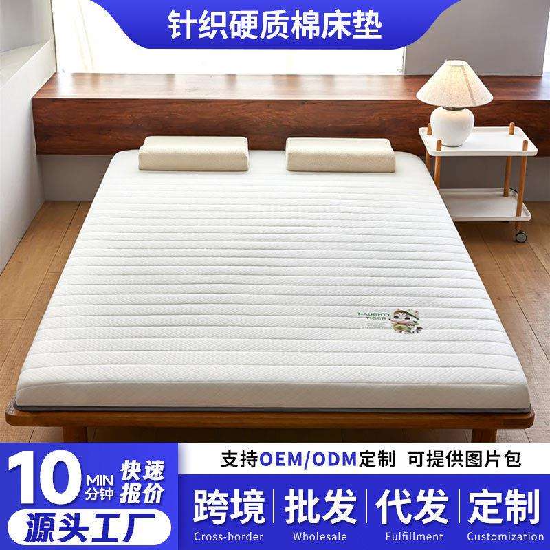 春秋新款可爱猫单边硬质棉床垫软垫家用卧室租房专用宿舍床垫